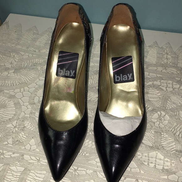 Blay Black Shoes with Gold, Silver, Orange. - Picture 1 of 8